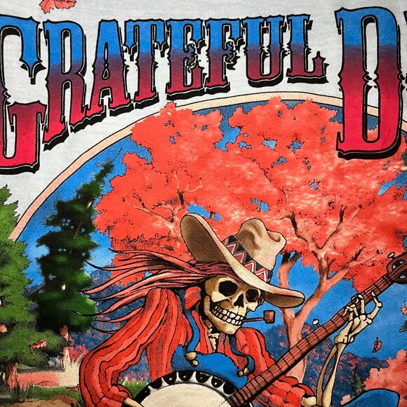 Grateful Dead 🍁 “1994 Fall Tour Skeleton Banjo” Long Sleeve Tee – Size XL - Picture 7 of 11